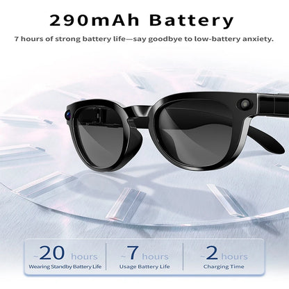 2026 New AI Smart Glasses 800W HD Camera Black Technology Image Translation Chat GPT Video Call Photo Waterproof For Men Women