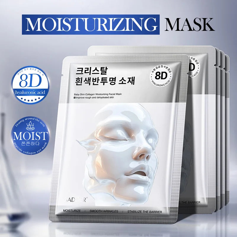 "Collagen Glow" Hydrating Face Mask | Brightening &amp; Moisturizing Treatment | With Marine Collagen &amp; Hyaluronic Acid