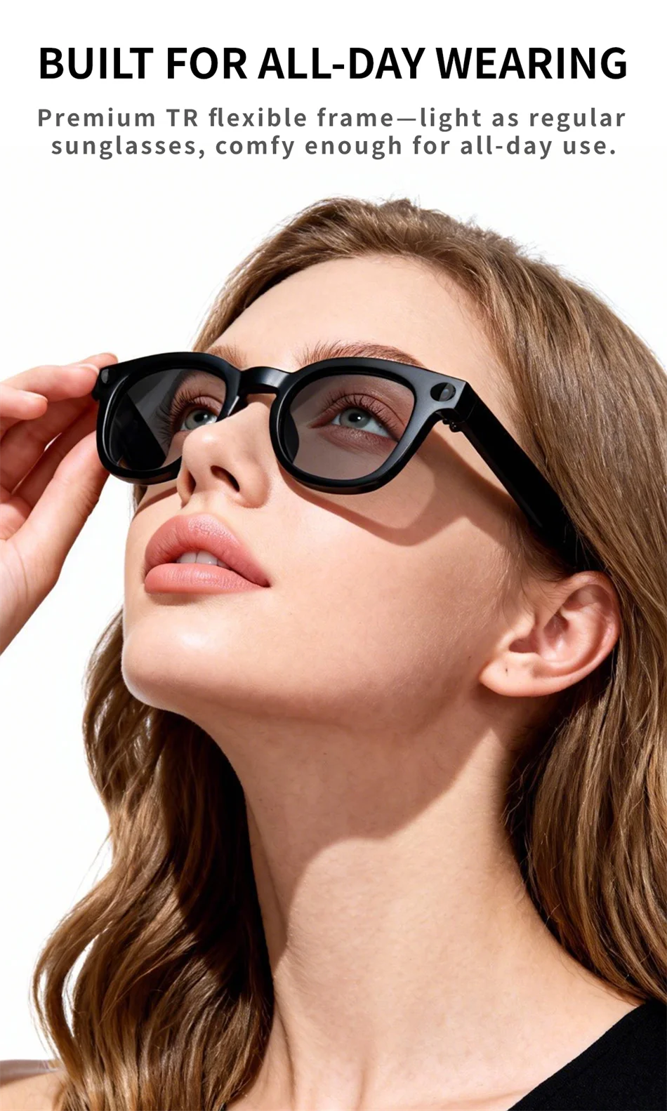 2026 New AI Smart Glasses 800W HD Camera Black Technology Image Translation Chat GPT Video Call Photo Waterproof For Men Women