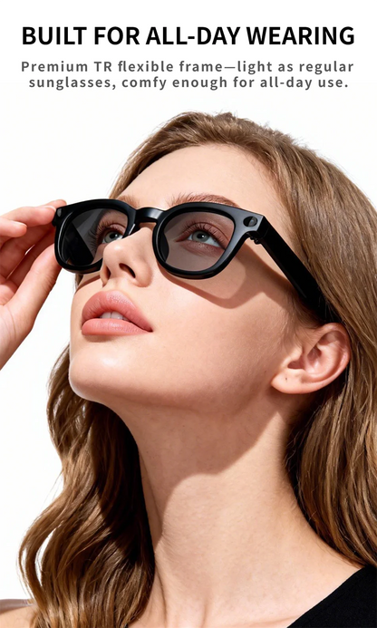 2026 New AI Smart Glasses 800W HD Camera Black Technology Image Translation Chat GPT Video Call Photo Waterproof For Men Women