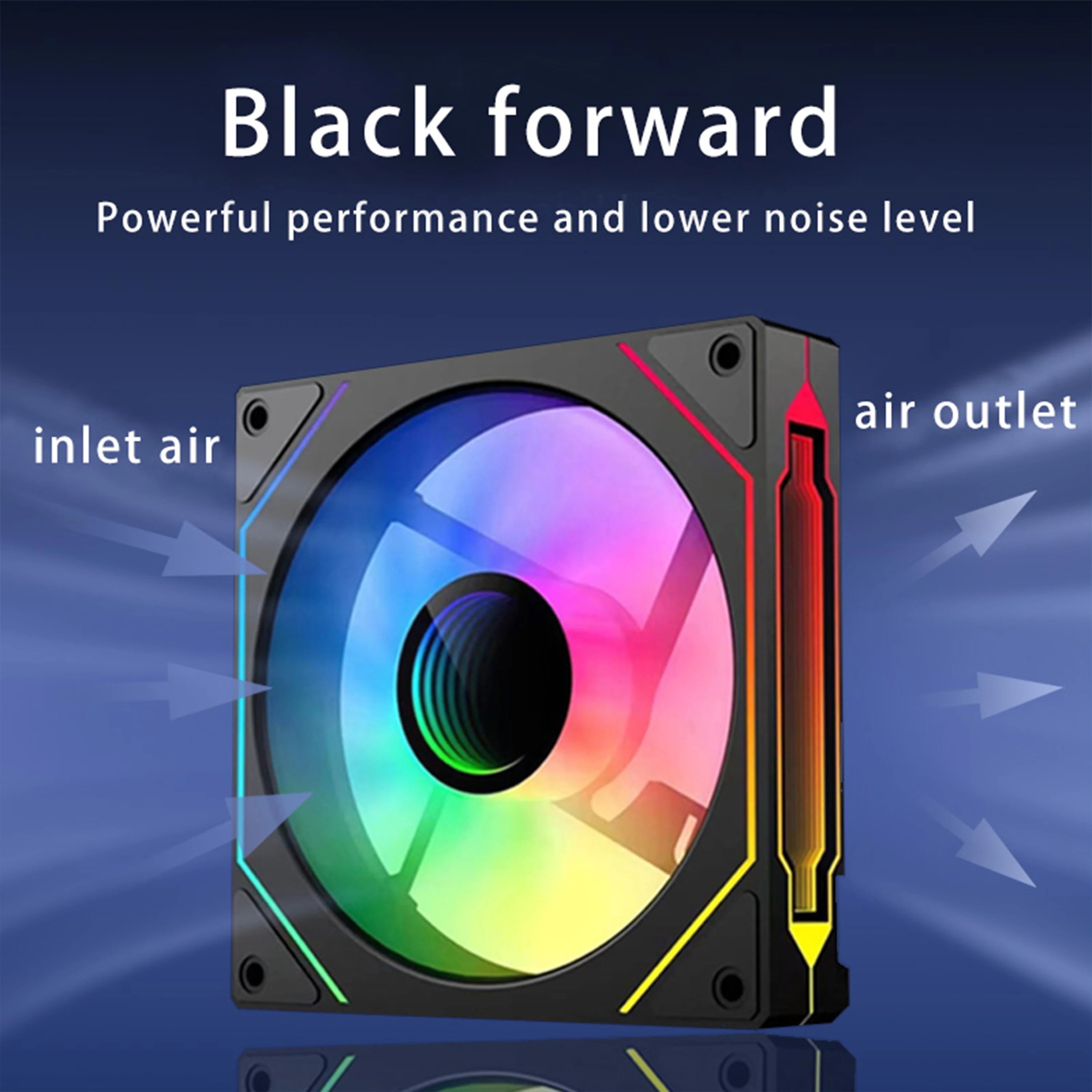 120mm ARGB PWM PC Case Fan 6Pack ARGB Cooling 