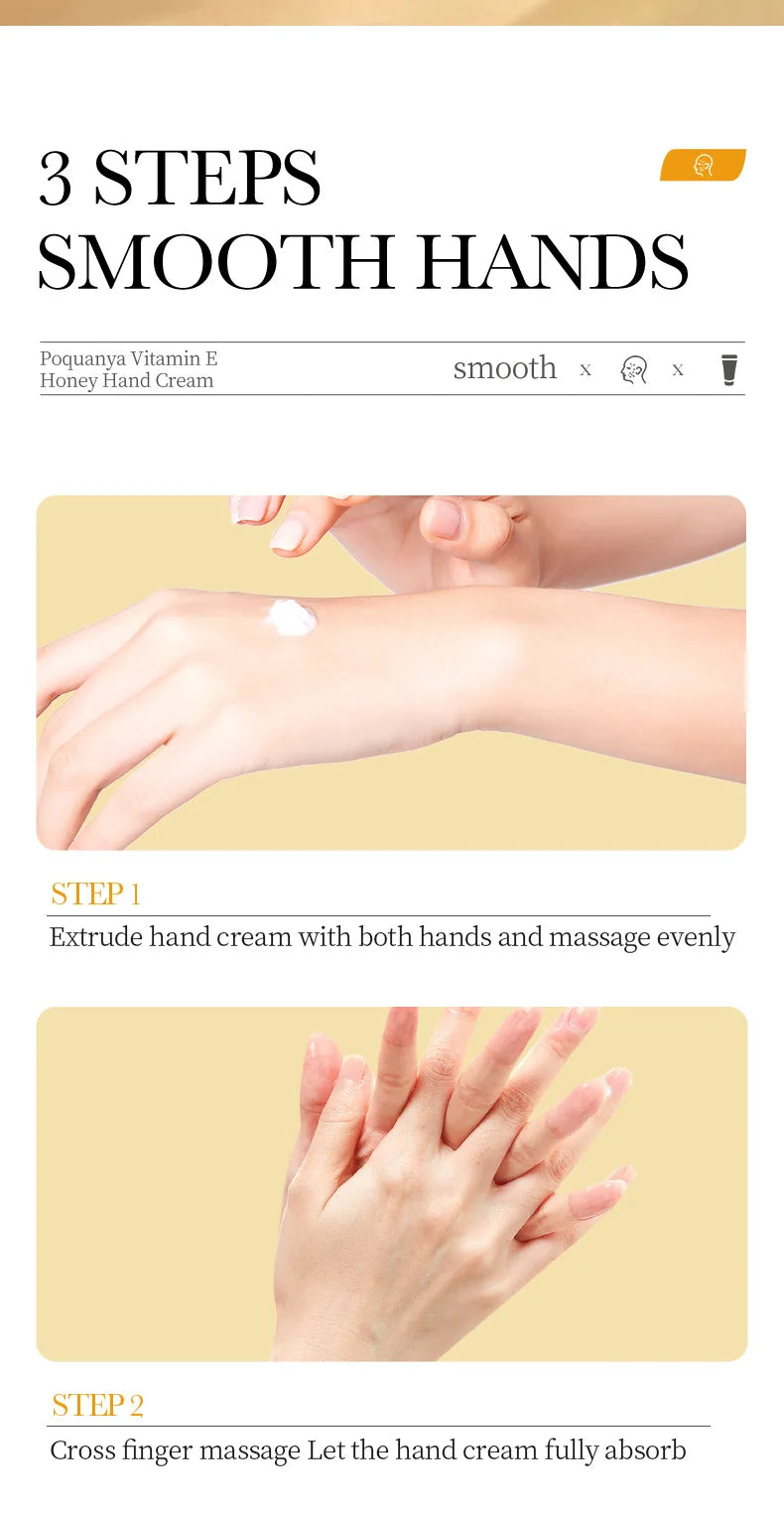 3/5pcs BIOAQUA Honey Hand Cream Moisturizing Whitening Hands Anti-aging Nourishing Hydrating Hands Skin Care Products