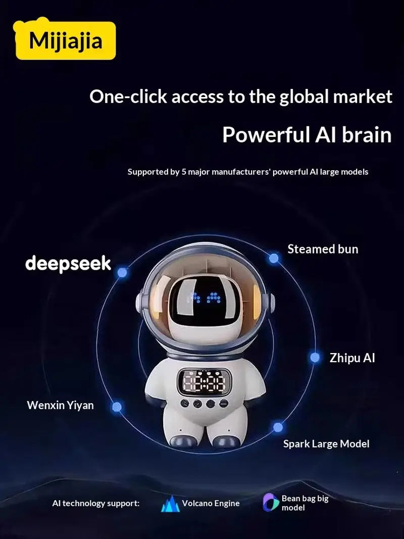 Ai Chat Robot 6 Ai Models Wifi Bluetooth Dual Mode Desktop Companion Night Light Clock Alarm Intelligent Office Assistance