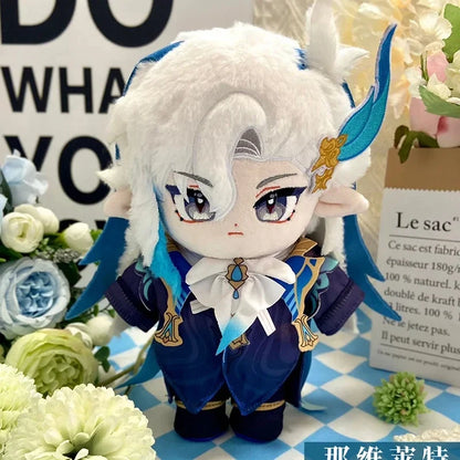 Game Genshin Impact Neuvillette Plush Doll Stuffed Toy With Dress Up Clothing Cartoon Figure Toys 20cm/8" Birthday Xmas Gifts