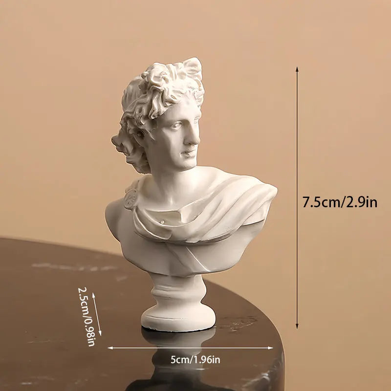 Apollo Bust Sculpture Mythology Home Decor