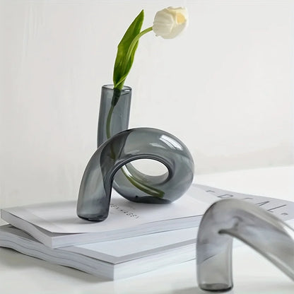 Nordic Irregular Glass Vase Home Decor