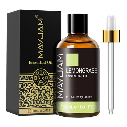 MAYJAM 1PCS 30ML Aromatherapy Essential Oil Lavender Vanilla Jasmine Eucalyptus Peppermint Aroma Oil for Diffuser Candle Soap