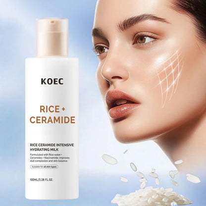 Brand Rice Essence Lotion Niacinamide Repair Facial Serum Nourishing Moisturizer Milk Toner Ceramide Deep Clean Cleansing Powder