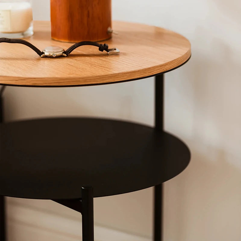 Minimalist Sofa Side Table Double-Layer Living Room Tea 