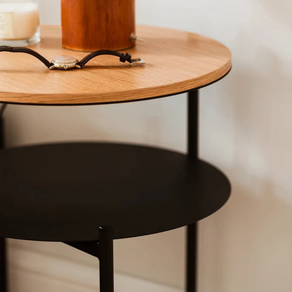 Minimalist Sofa Side Table Double-Layer Living Room Tea Table Simple Storage Rack Bedside Mini Desk for Bedroom Home Decor