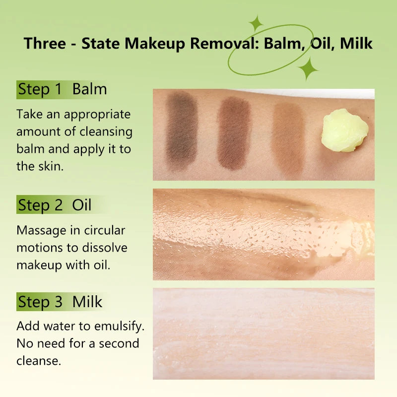 Refreshing cleansing balm that removes makeup while keeping skin soft, hydrated, and non-greasy.