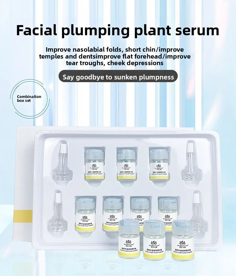 Beauty salon facials, plumping and plumping plant essences, hydrating and lightening temples, facial set