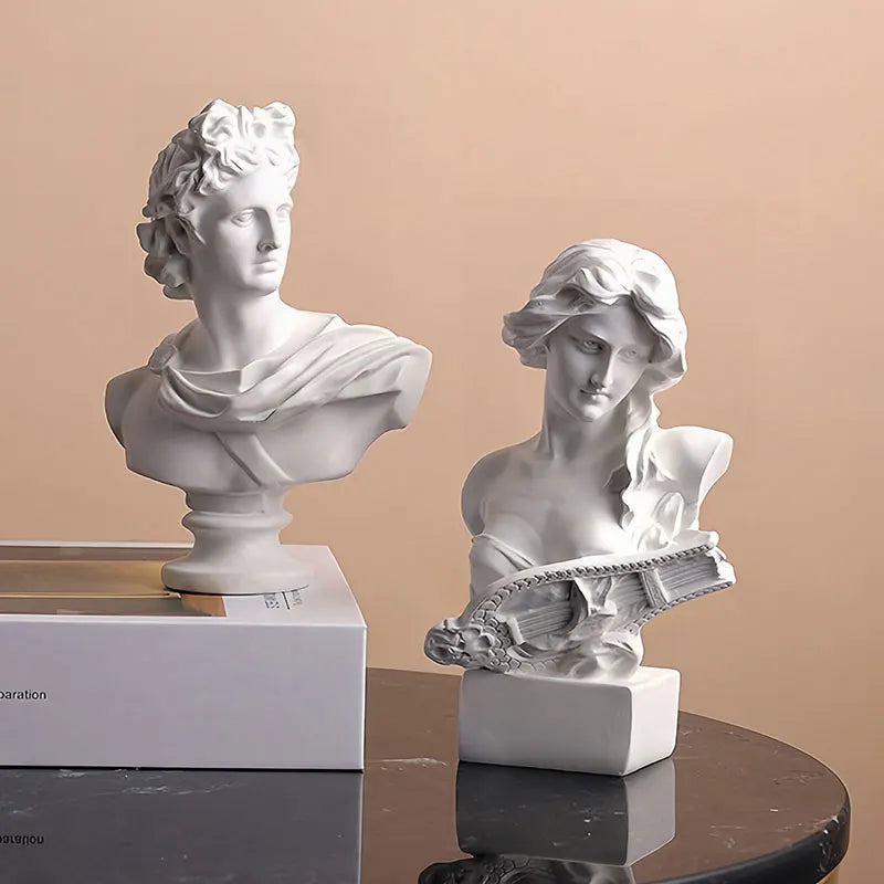 Apollo Bust Sculpture Mythology Home Decor