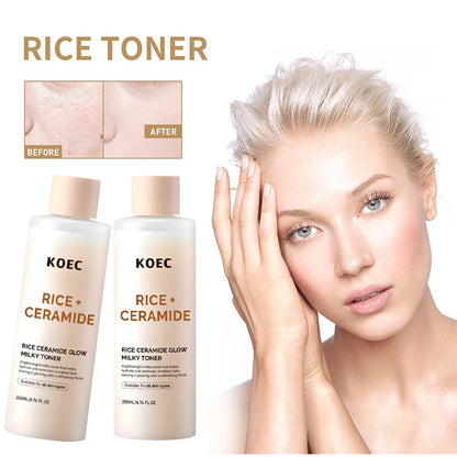 Brand Rice Essence Lotion Niacinamide Repair Facial Serum Nourishing Moisturizer Milk Toner Ceramide Deep Clean Cleansing Powder