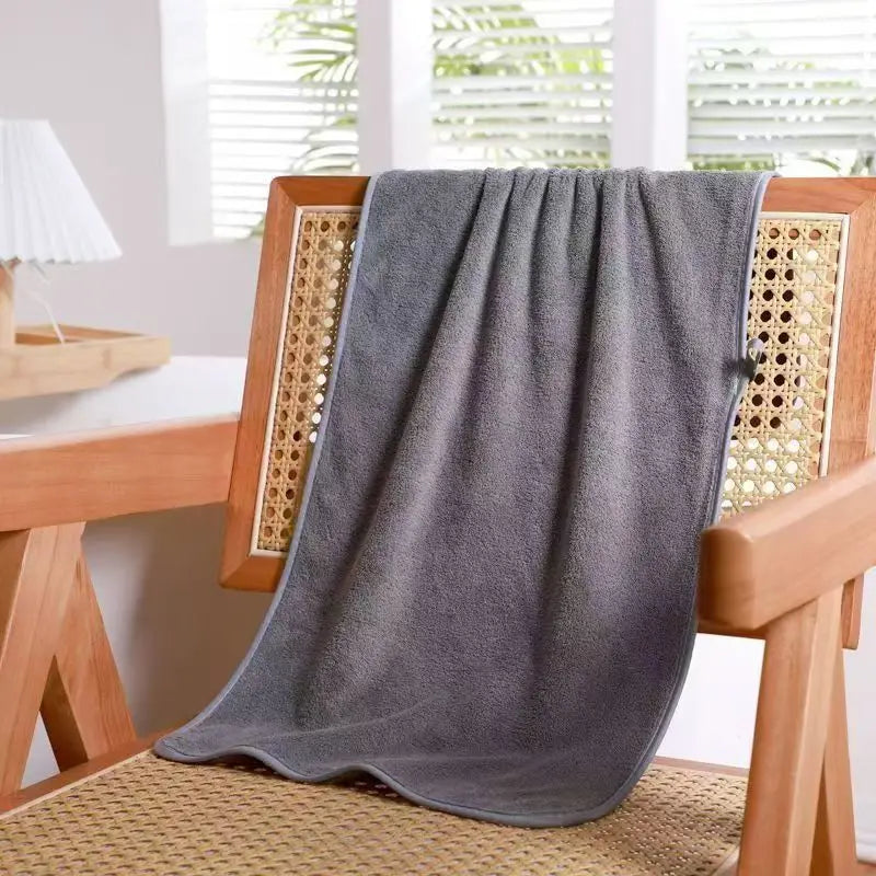 Coral Fleece Thickened Towel and Bath Towel Set,