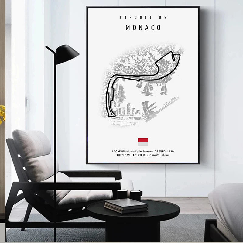 F1 Imola Wall Art Canvas Painting – Nordic Motorsport Poster