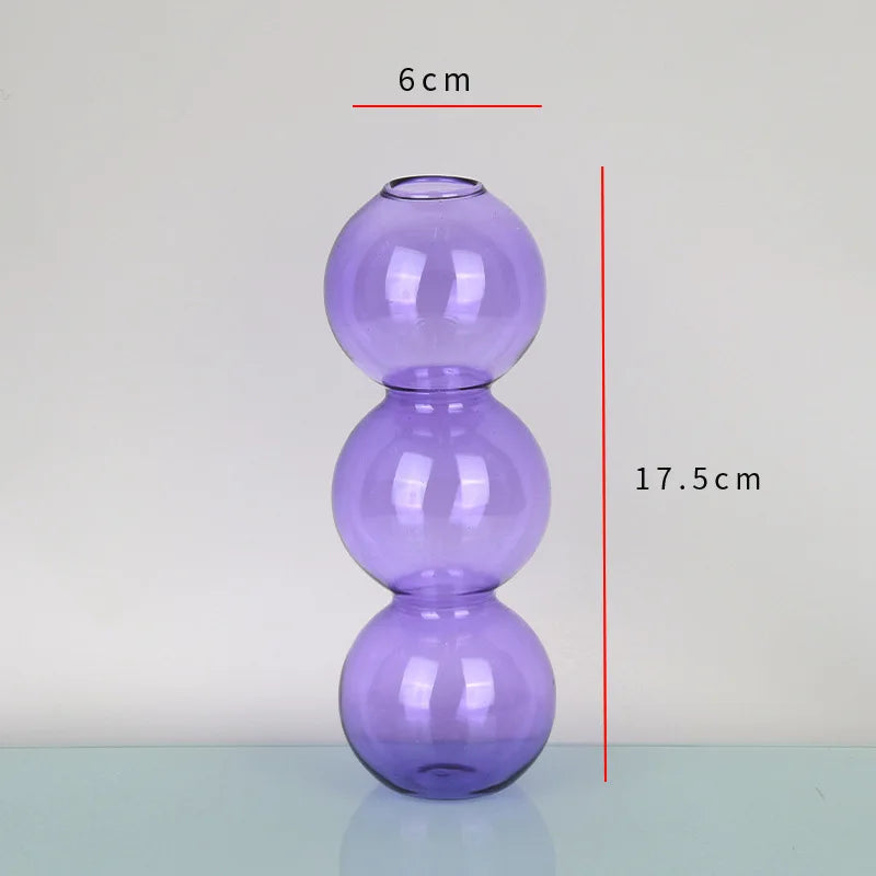 Nordic Glass Vase Modern Home Decor