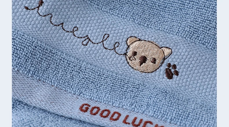 Baby Towels Cotton Bath Towel Face Washcloth Cute Cartoon Bear Hand Wipe Soft Children Towels Kids Newborn Bathing Handkerchief
