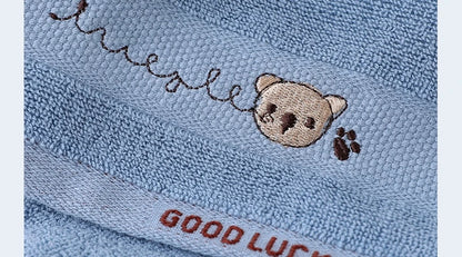 Baby Towels Cotton Bath Towel Face Washcloth Cute Cartoon Bear Hand Wipe Soft Children Towels Kids Newborn Bathing Handkerchief