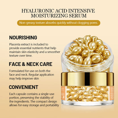 Vitamin E Serum Capsules, Single-Use Essence Capsules, Hydrating and Moisturizing Facial Skin 30 Capsules/Box Easy to Carry