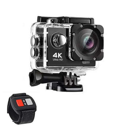 4K waterproof action camera + RF Remote And Accessories
