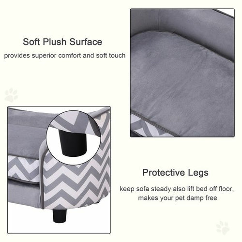 PawHut Pet Soft Warm Sofa Elevated Dog Puppy Sleeping Bed Bed Raised - Primespot