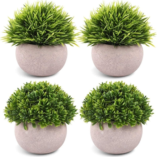 Mini Artificial Potted Plants Set of 4 Primespot